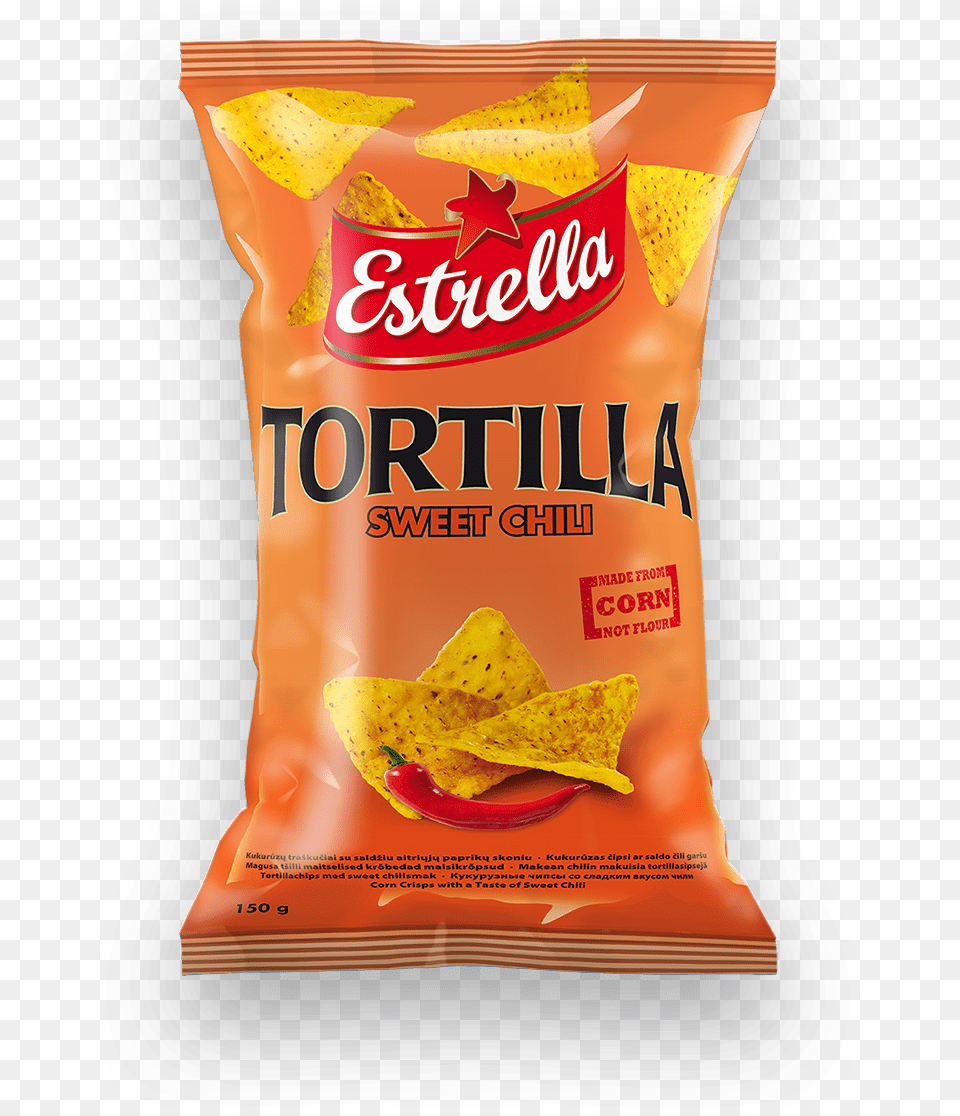 Tortilla Chips Sweet Chili Estrella Tortilla, Food, Snack Free Png Download