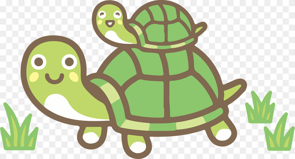 Tortoises Mother And Baby Clipart, Animal, Reptile, Sea Life, Tortoise Free Png