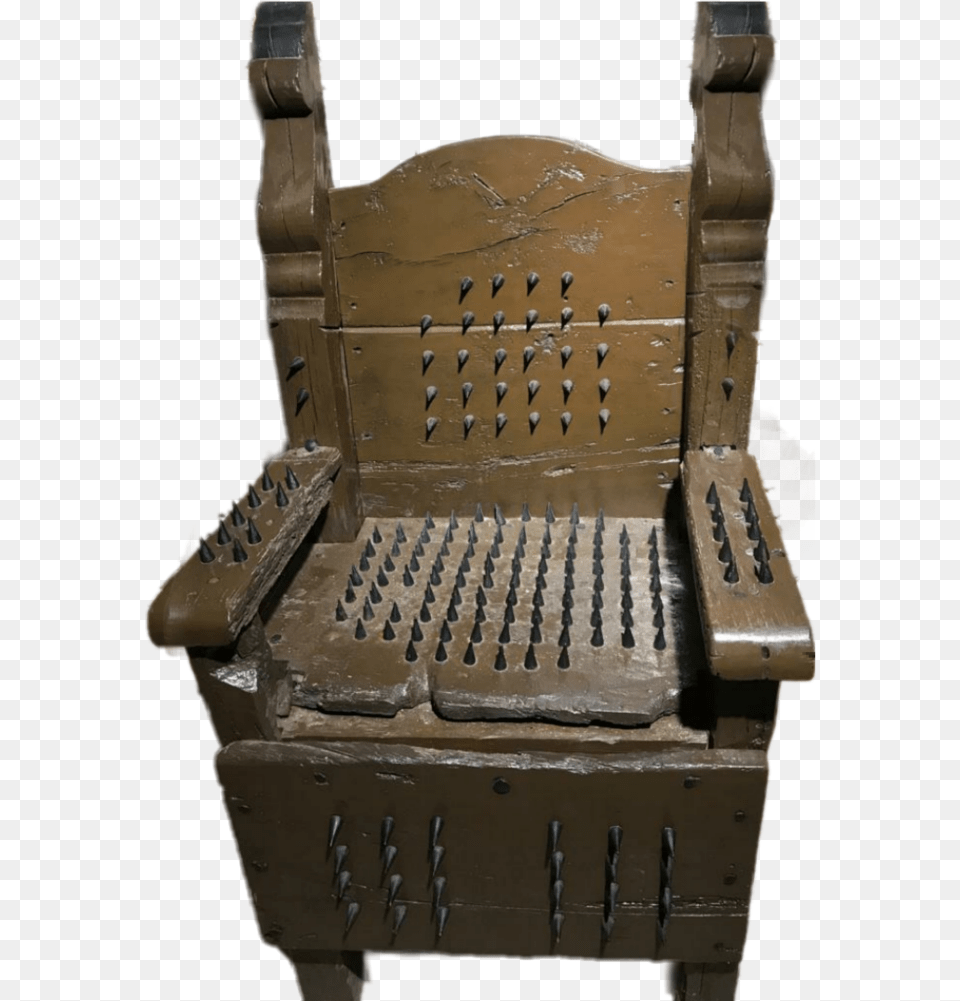 Torturedevice Chair Spikes Midevil Torture Torture Chair Torture, Furniture, Throne, Mortar Shell, Weapon Free Transparent Png