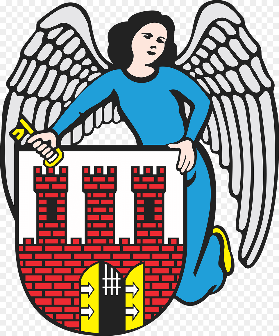 Torun Coat Of Arms Clipart, Face, Head, Person, Angel Png