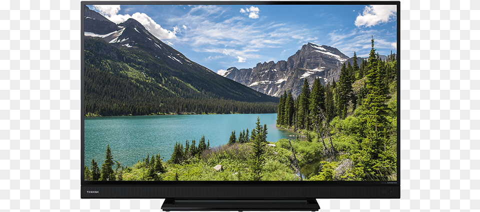 Toshiba Ultra Hd Tv Swiftcurrent Lake, Computer Hardware, Tree, Screen, Plant Png