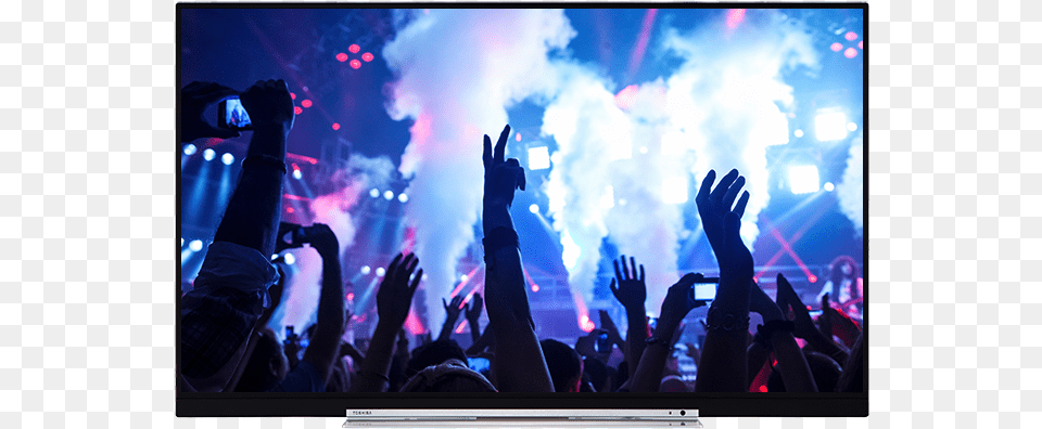 Toshiba Ultra Hd Wlan Tv Front Beamz S1800 Dmx Smoke Machine, Concert, Crowd, Urban, Rock Concert Png Image
