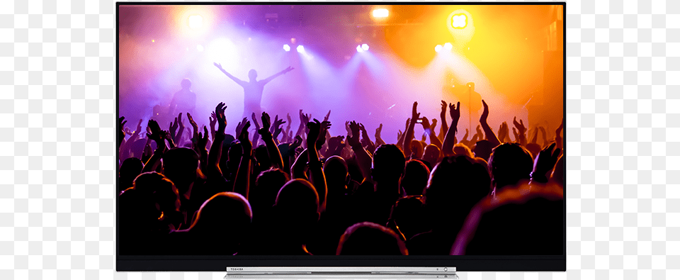 Toshiba Xuhd Tv Big Crowds At A Concert, Crowd, Person, Urban, Rock Concert Png Image