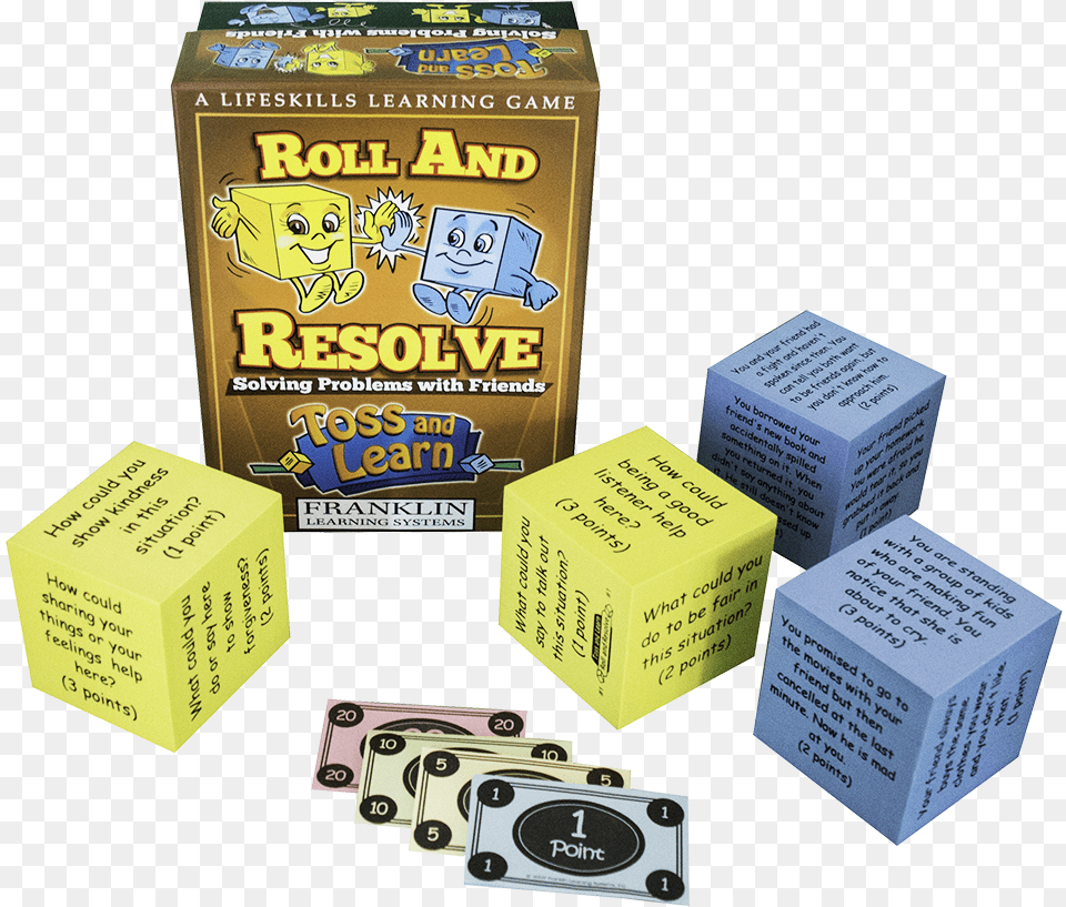 Toss And Learn Toss And Learn Roll And Resolve Problem Solving Friends, Box, Camera, Electronics Png Image