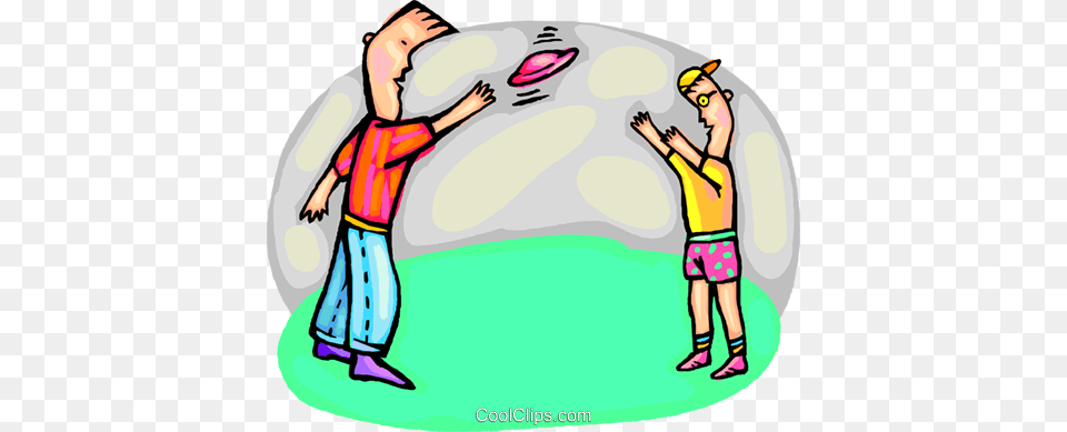Tossing A Frisbee Royalty Vector Clip Art Illustration, Purple, Person, Nature, Outdoors Png Image