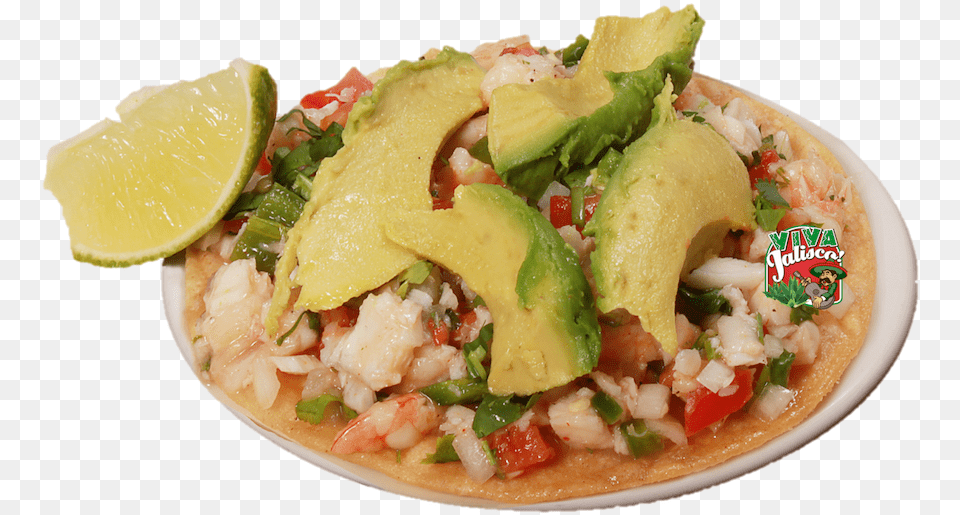 Tostada De Ceviche Jv2 Ceviche With Transparent Background, Food, Fruit, Plant, Produce Free Png