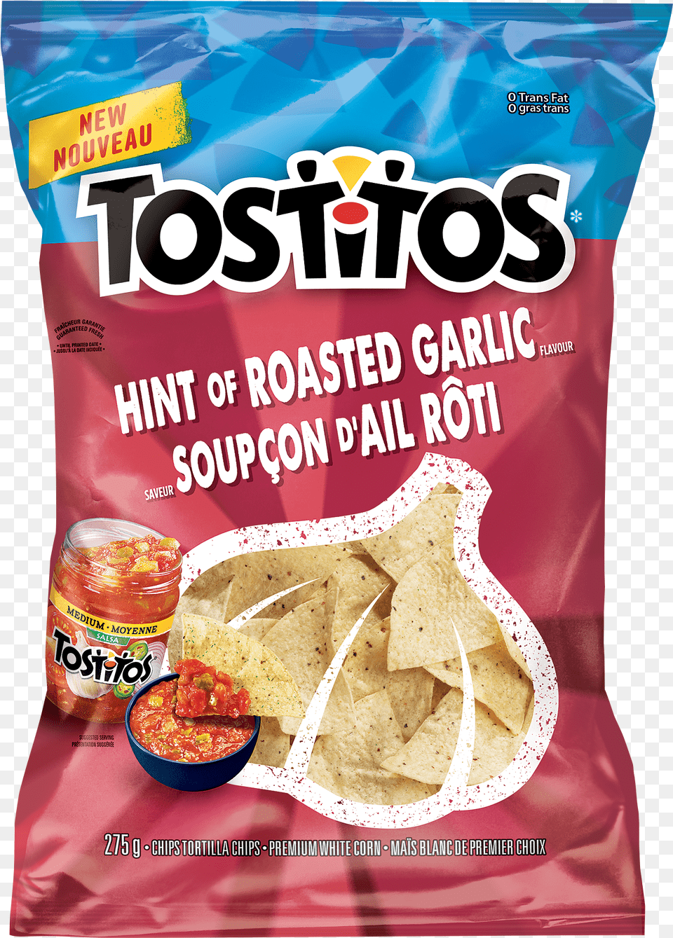 Tostitos Hint Of Roasted Garlic Tortilla Chips Free Transparent Png