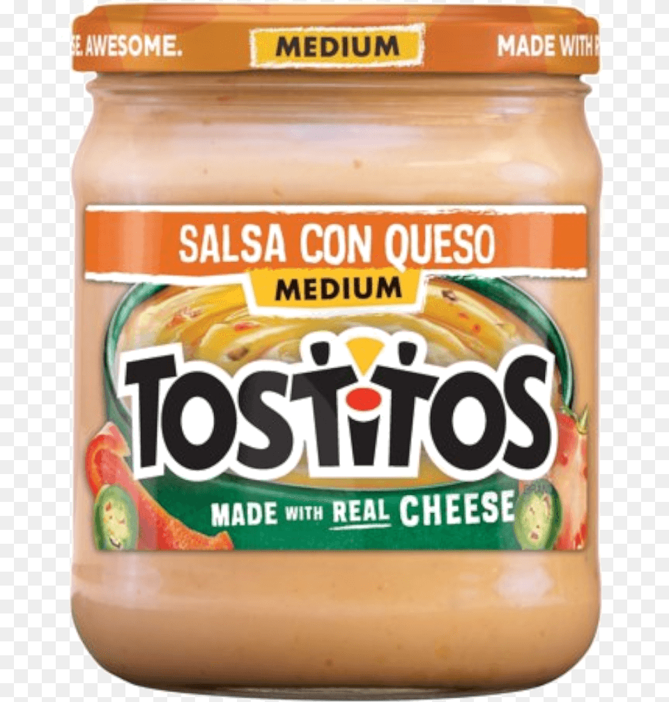 Tostitos Salsa Con Queso 15oz Queso In Jar, Food, Peanut Butter, Can, Tin Free Transparent Png