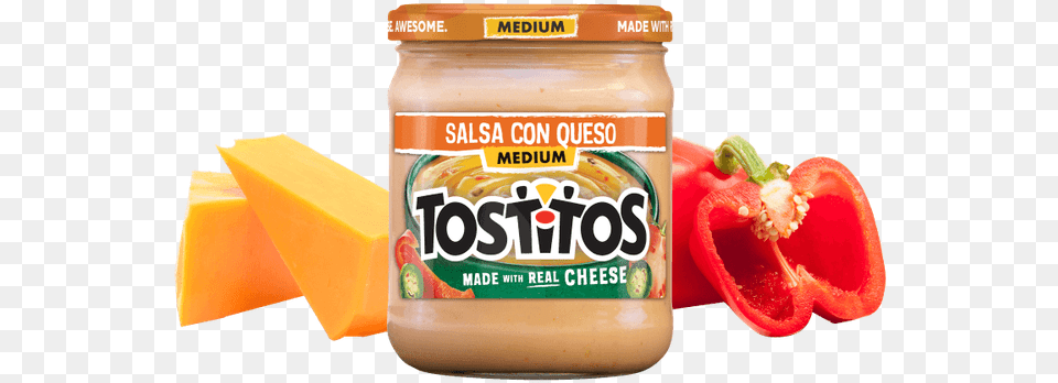 Tostitos Salsa Con Queso, Food, Ketchup, Bell Pepper, Pepper Png