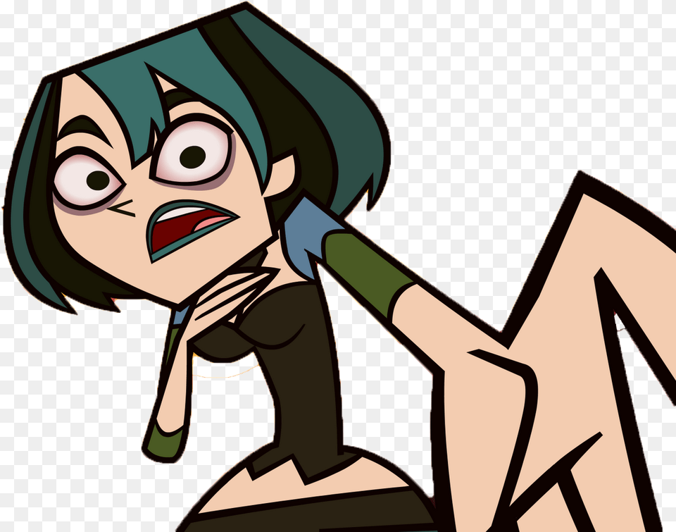 Total Drama Gwen Scream Clipart Download Total Drama Gwen, Book, Comics, Publication, Cleaning Free Transparent Png