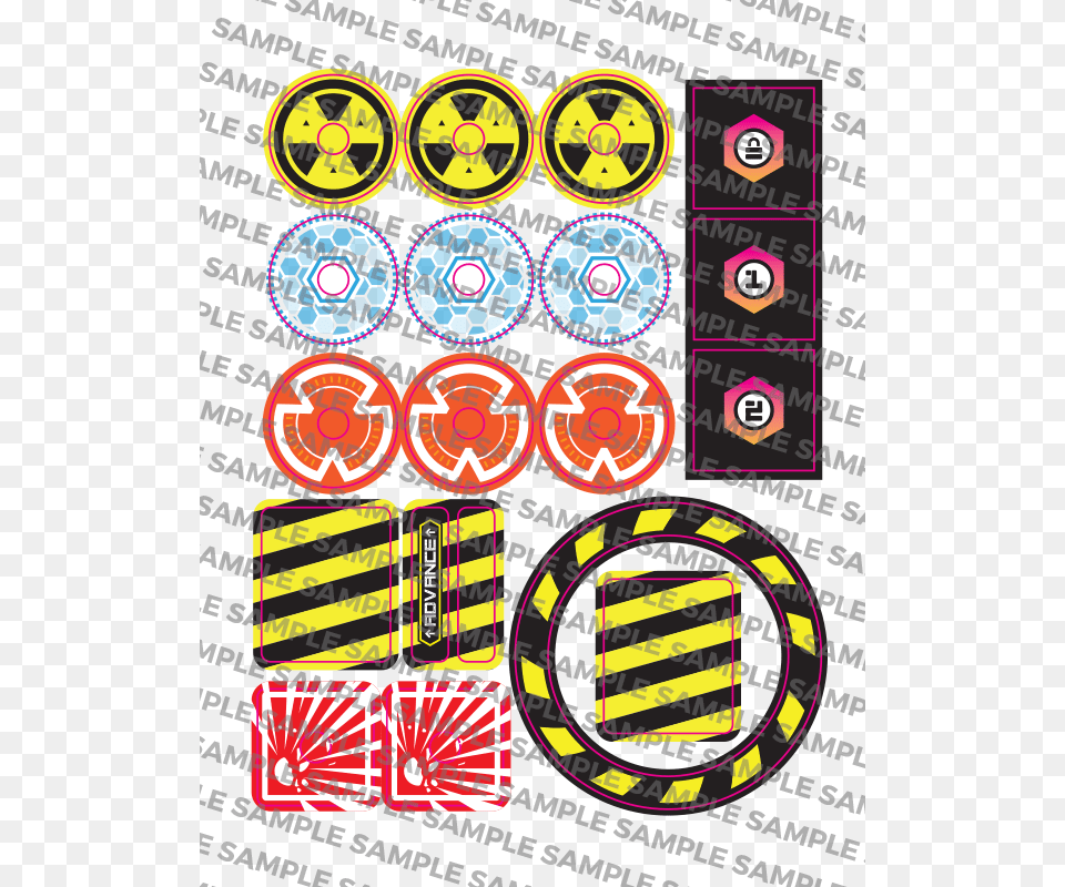 Total Nuclear Annihilation Pinball Target Decal Set Circle Free Transparent Png