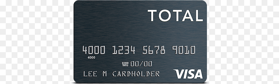 Total Visa Credit Card Arrow Total Visa Card, Text, Credit Card, Scoreboard Png Image