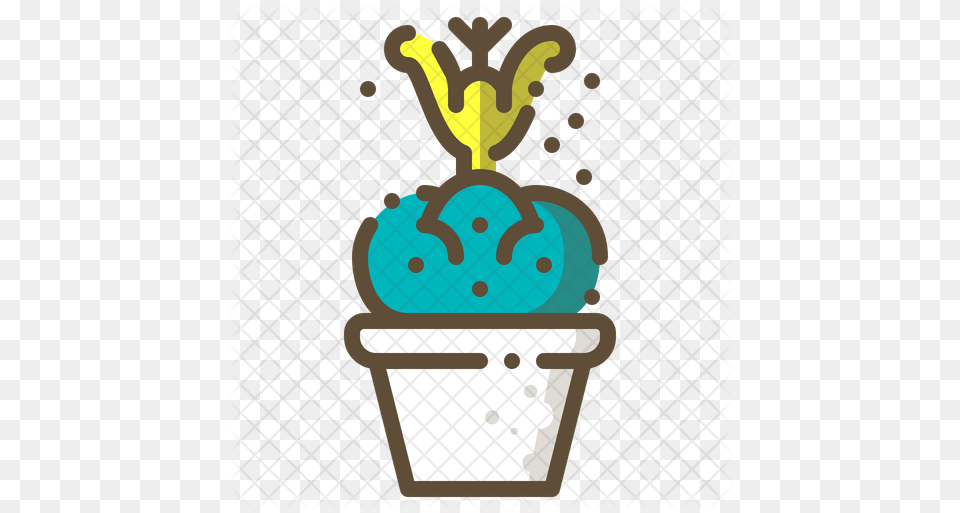 Totem Pole Cactus Icon Cactus, Cream, Dessert, Food, Ice Cream Free Png Download
