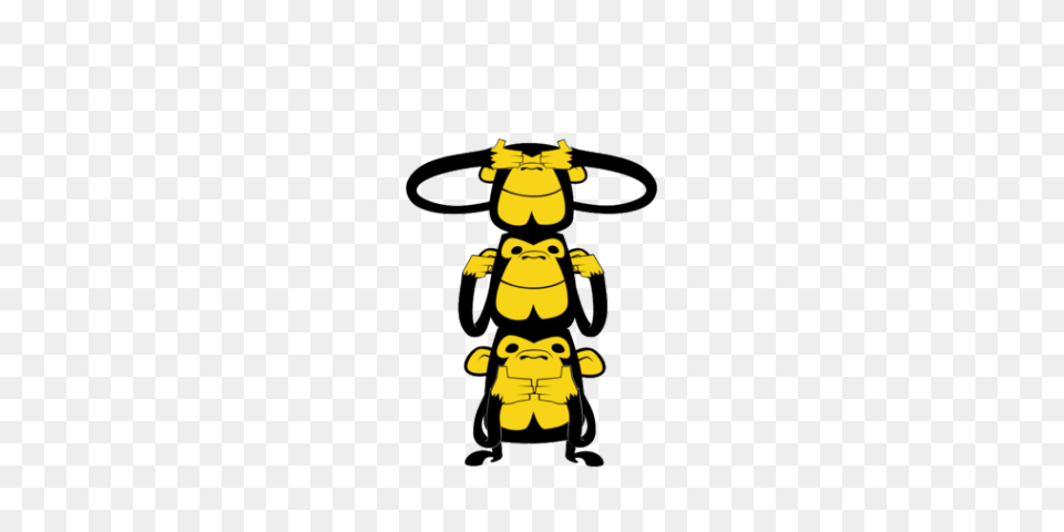 Totem Pole Clipart, Animal, Bee, Insect, Invertebrate Png Image