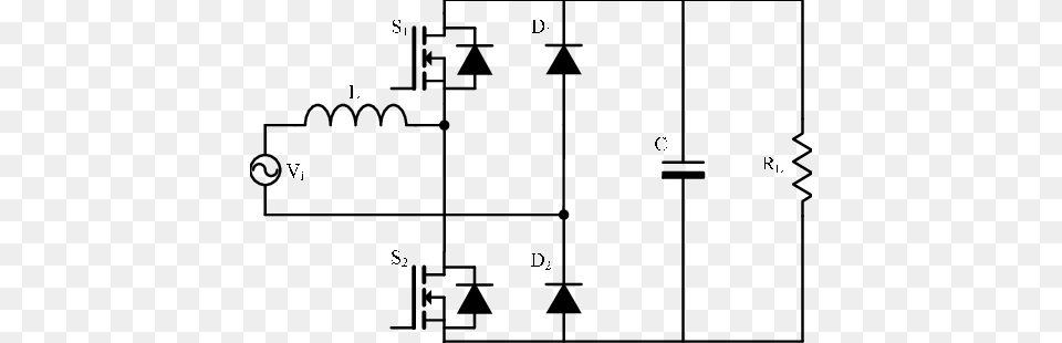 Totem Pole Dual Boost Pfc Rectifier 4 Totem Pole Converter, Circuit Diagram, Diagram Png Image