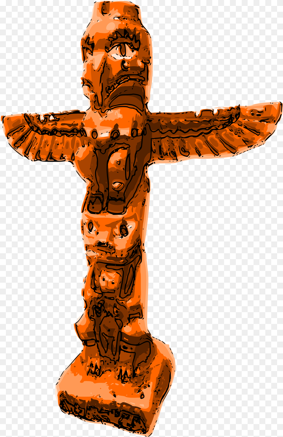 Totem Pole Totem, Architecture, Emblem, Pillar, Symbol Png Image