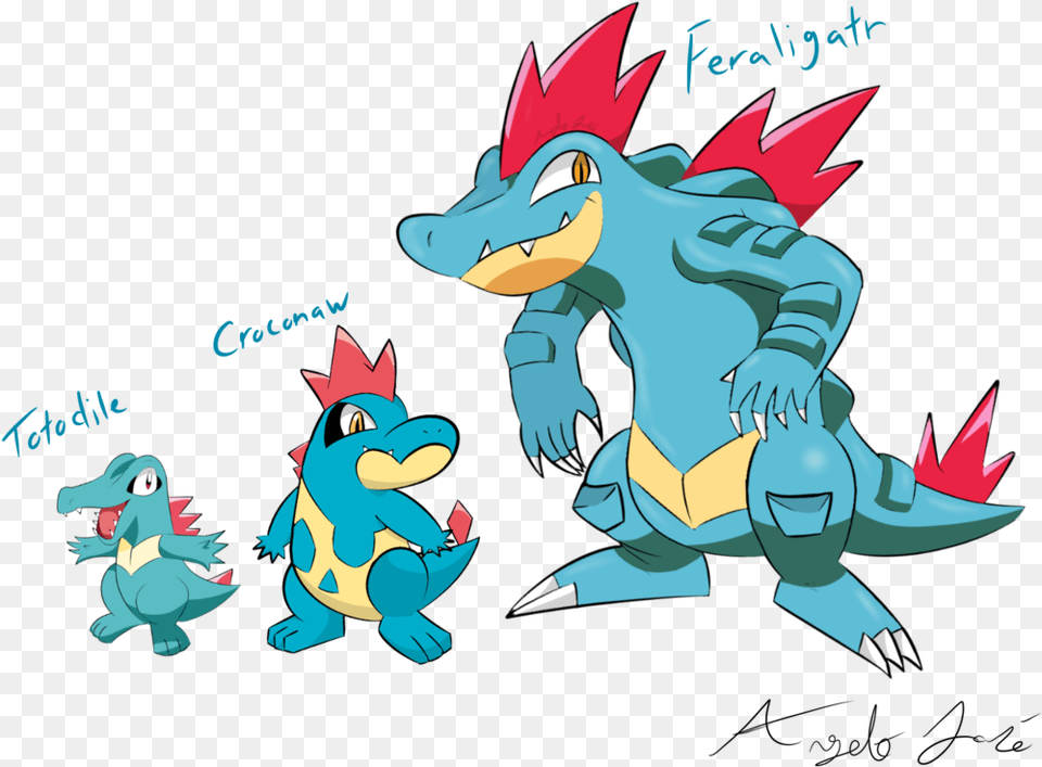 Totodile Cyndaquil, Baby, Person, Animal, Bird Free Png Download