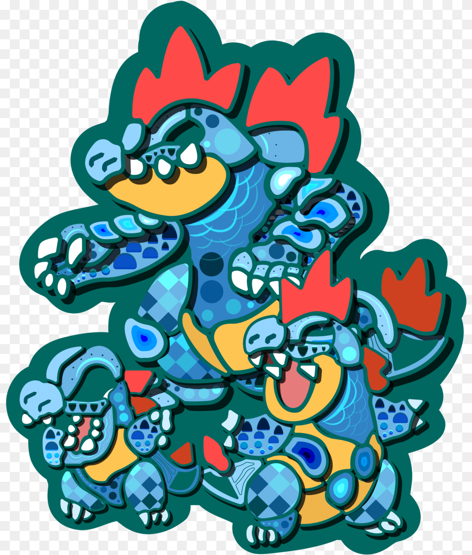 Totodile Family Cartoon, Art, Baby, Person, Pattern Free Transparent Png