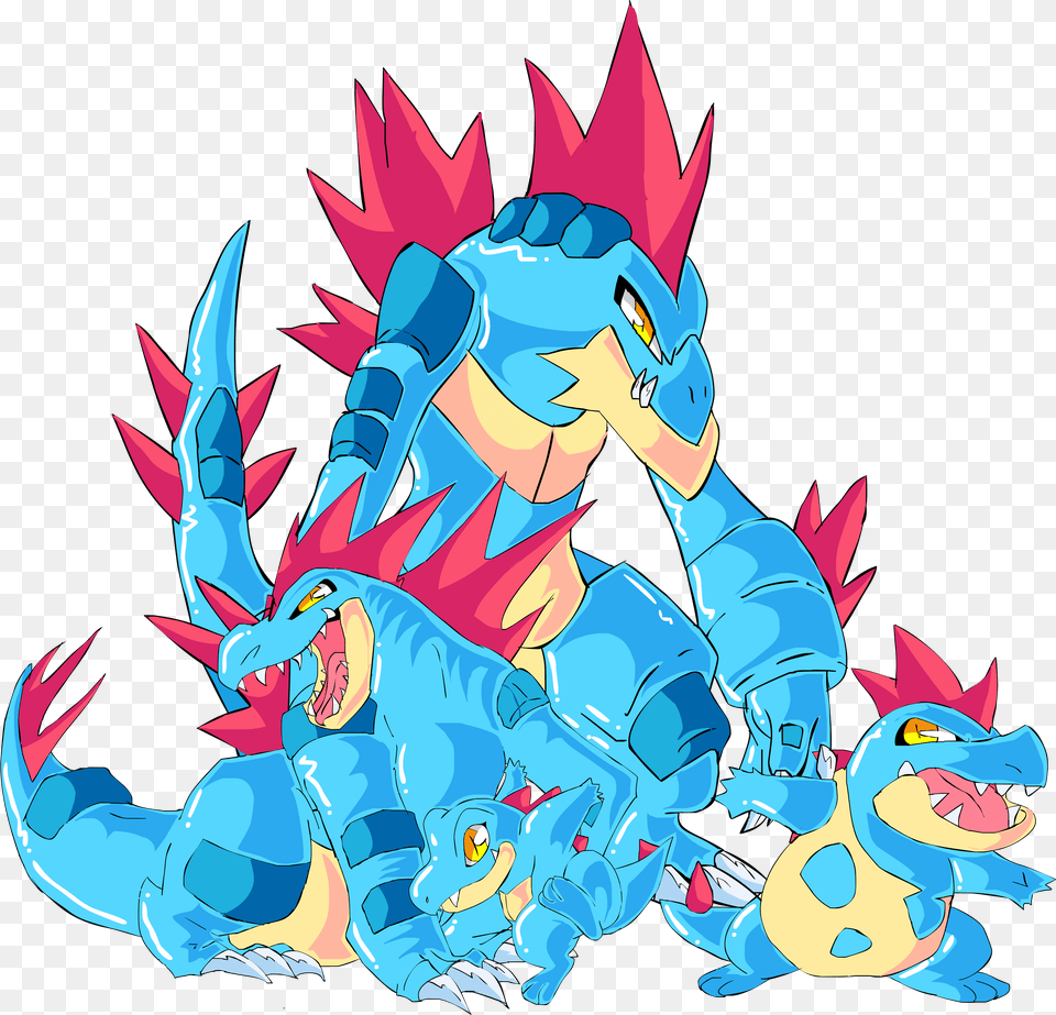 Totodile Feraligatr Fan Art, Book, Comics, Publication Free Transparent Png