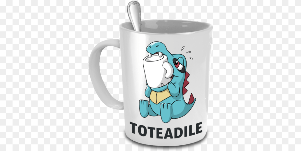 Totodile Pokemon Pun Tea Mug Horse Sayings On Mugs, Cup, Cutlery, Beverage, Coffee Free Png