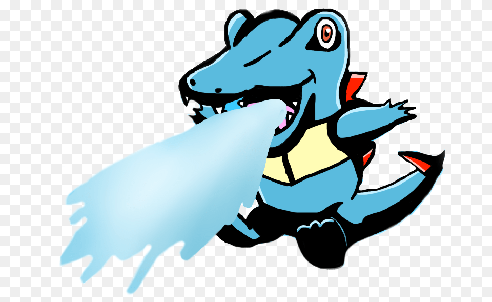Totodile Used Water Gun By Morshute Clipart Download Cartoon, Electronics, Hardware, Baby, Person Free Transparent Png