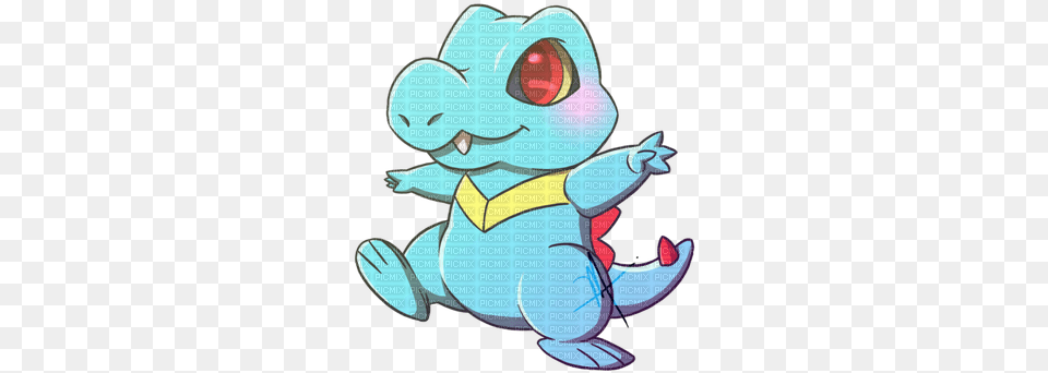 Totodile Water Starter Pokemon Nintendo Game Freak Cartoon, Art Png Image