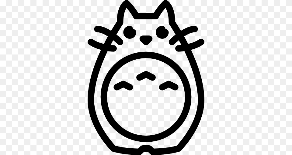 Totoro, Stencil, Bag, Face, Head Free Png Download