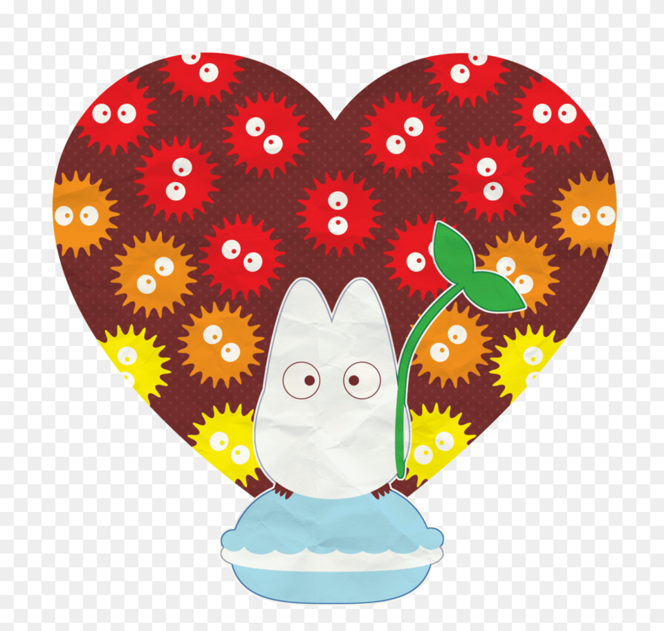 Totoro And Soot For Laufoo Gift, Applique, Pattern Png Image