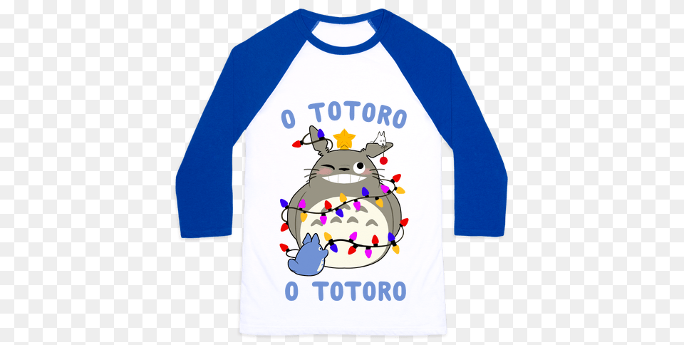 Totoro Baseball Tees Lookhuman, Clothing, Long Sleeve, Sleeve, T-shirt Png Image