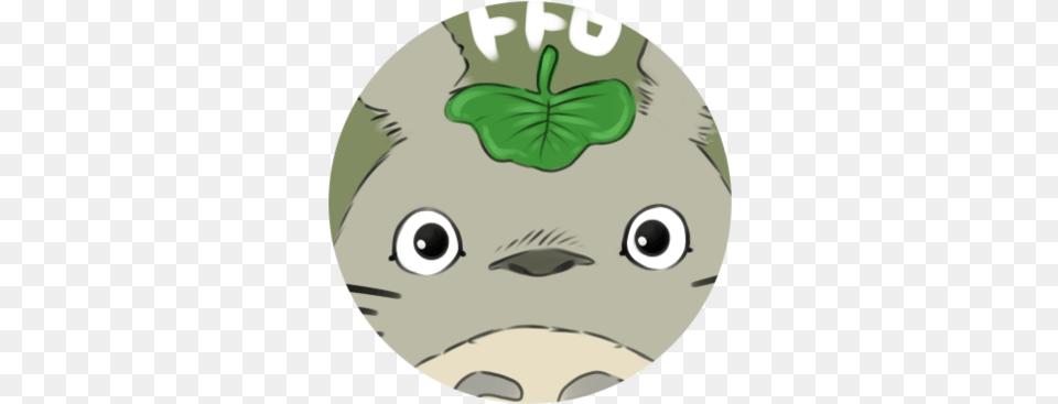 Totoro Buttons Cartoon, Green, Leaf, Plant, Photography Png Image