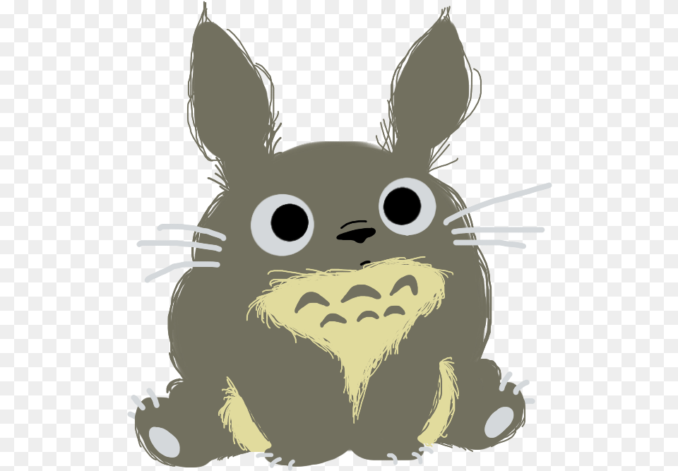 Totoro By Doddlefur Cute Totoro Transparent, Baby, Person, Animal, Mammal Free Png Download