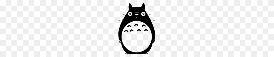 Totoro Icons Noun Project, Gray Free Png