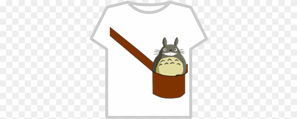 Totoro In A Bag My Neighbor Roblox T Shirt Para Roblox, Clothing, T-shirt, Tin Free Png Download