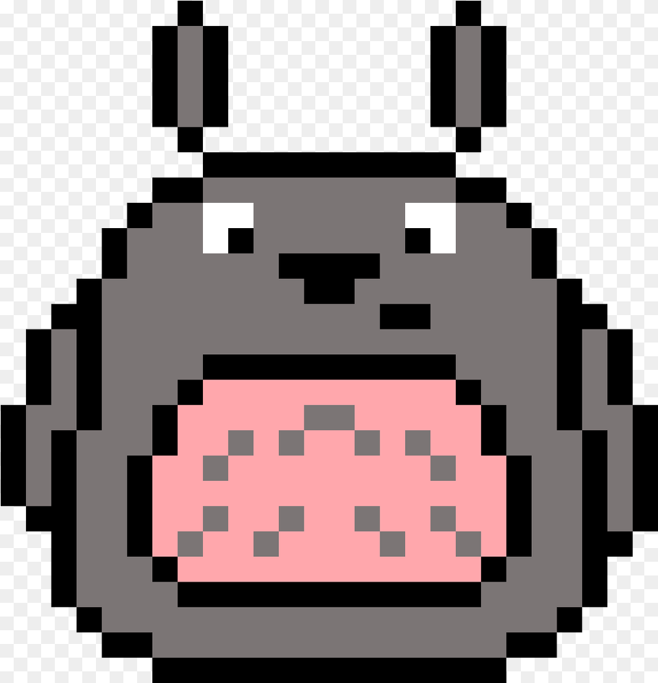 Totoro Shield Potion Pixel Art, Body Part, Mouth, Person, Qr Code Free Png Download