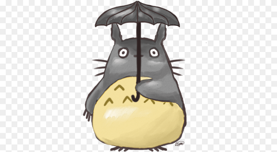 Totoro Umbrella Cartoon, Animal, Bird, Bag Free Png