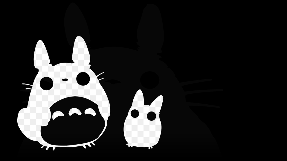 Totoro Wallpapers Hd Download Cartoon, Stencil, Animal, Mammal, Rat Free Transparent Png