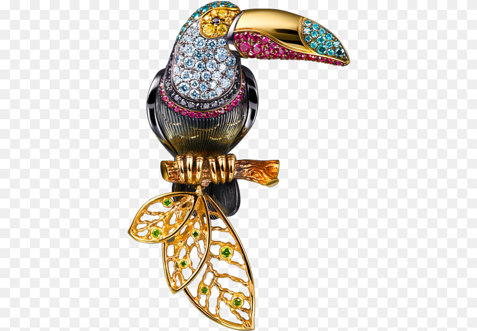Toucan With Decorative, Accessories, Jewelry, Brooch Free Png