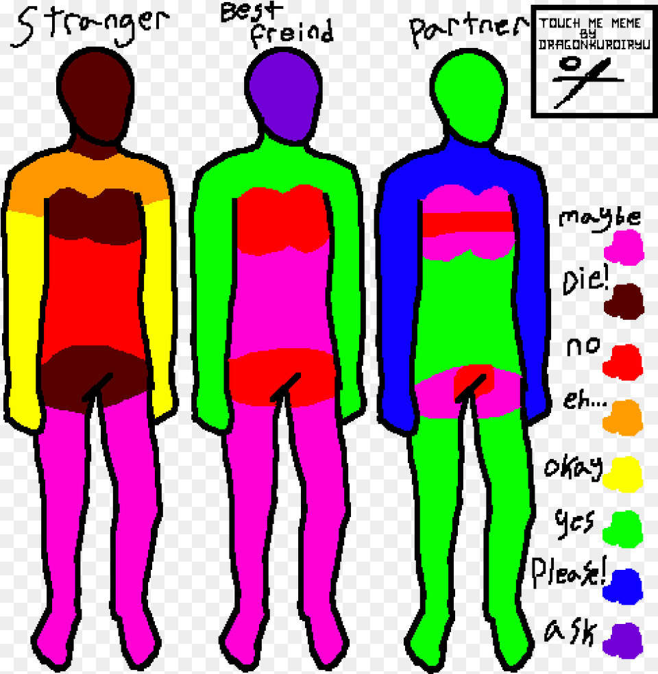 Touch Me Meme Download Okay To Touch Chart, Purple, Adult, Male, Man Free Transparent Png