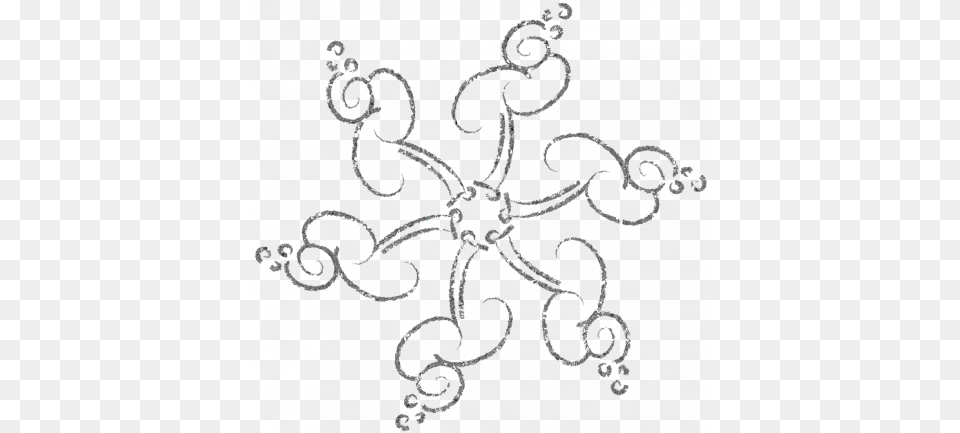 Touch Of Sparkle Christmas Snowflake Silver 02 Graphic By Line Art, Floral Design, Graphics, Pattern Png