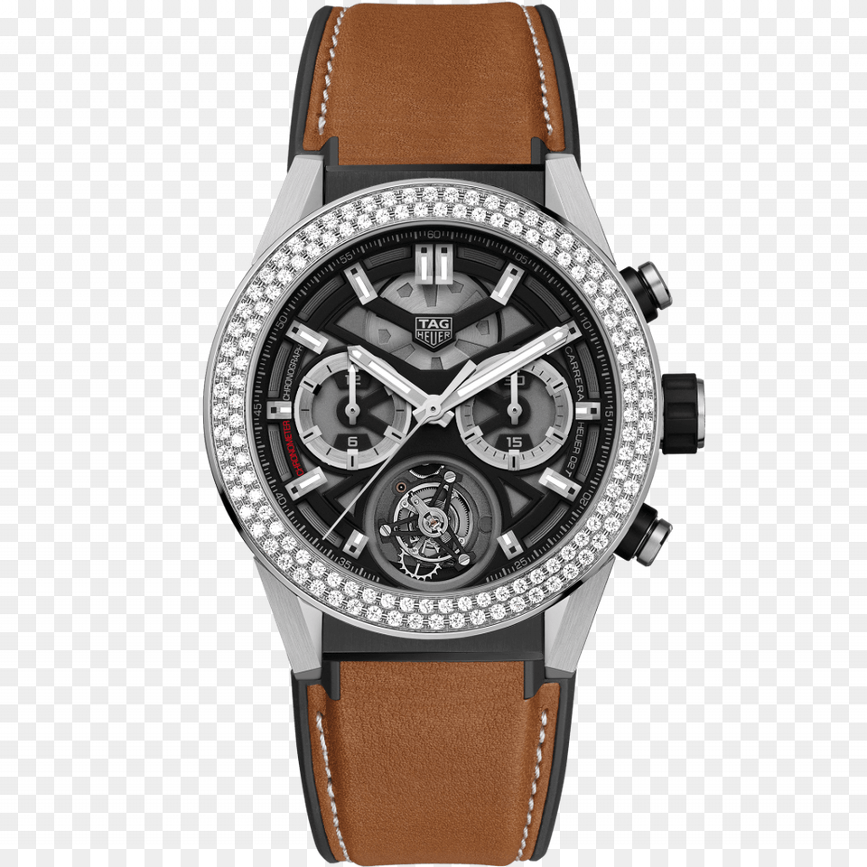 Touch To Zoom Tag Heuer Tourbillon Diamond, Arm, Body Part, Person, Wristwatch Free Png Download