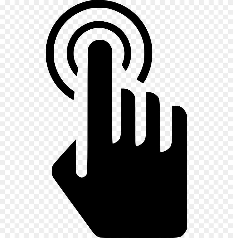 Touchscreen Technology Touch Screen Icon Stencil, Cutlery, Fork, Electronics Free Png