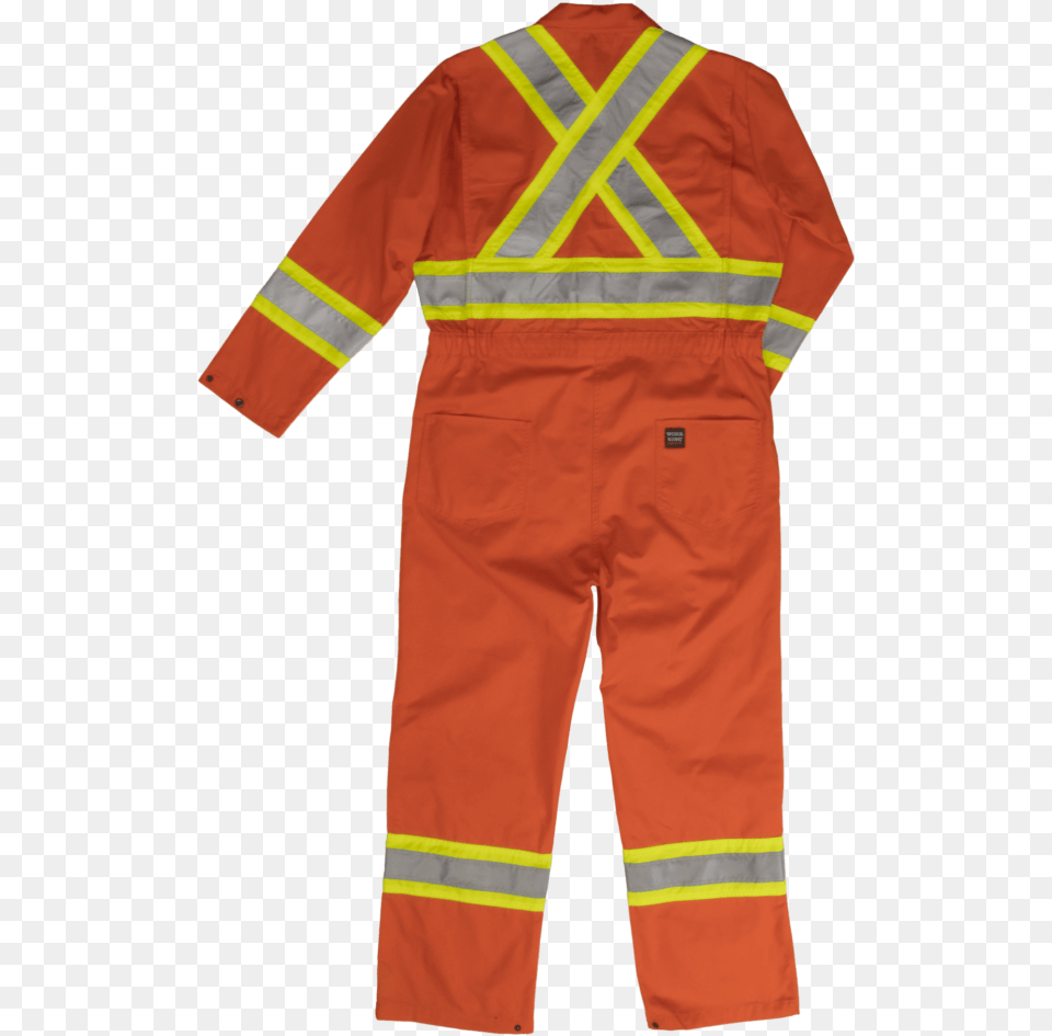 Tough Duck Mens Lined Bib Safety Overall Solid Orange Pajamas, Clothing, Coat, Adult, Male Png Image
