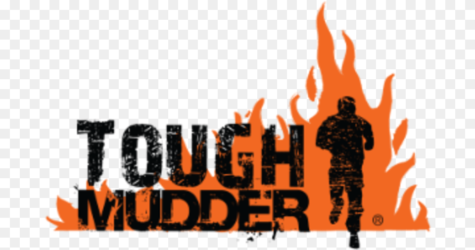 Tough Mudder Philly Tough Mudder Logo, Fire, Flame, Adult, Male Png Image