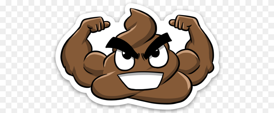 Tough Shit Vinyl Sticker Gold Transparent Poop Emoji Free Png