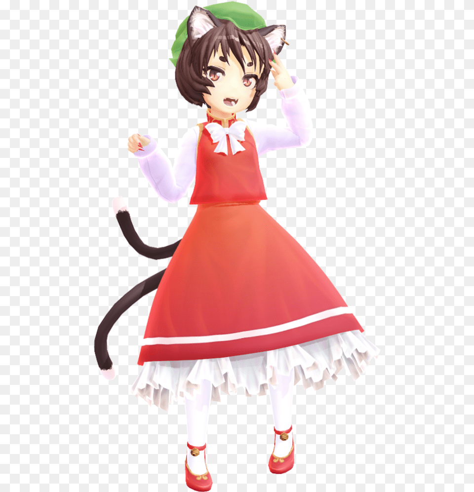 Touhou Chen Mmd, Clothing, Person, Costume, Child Free Png