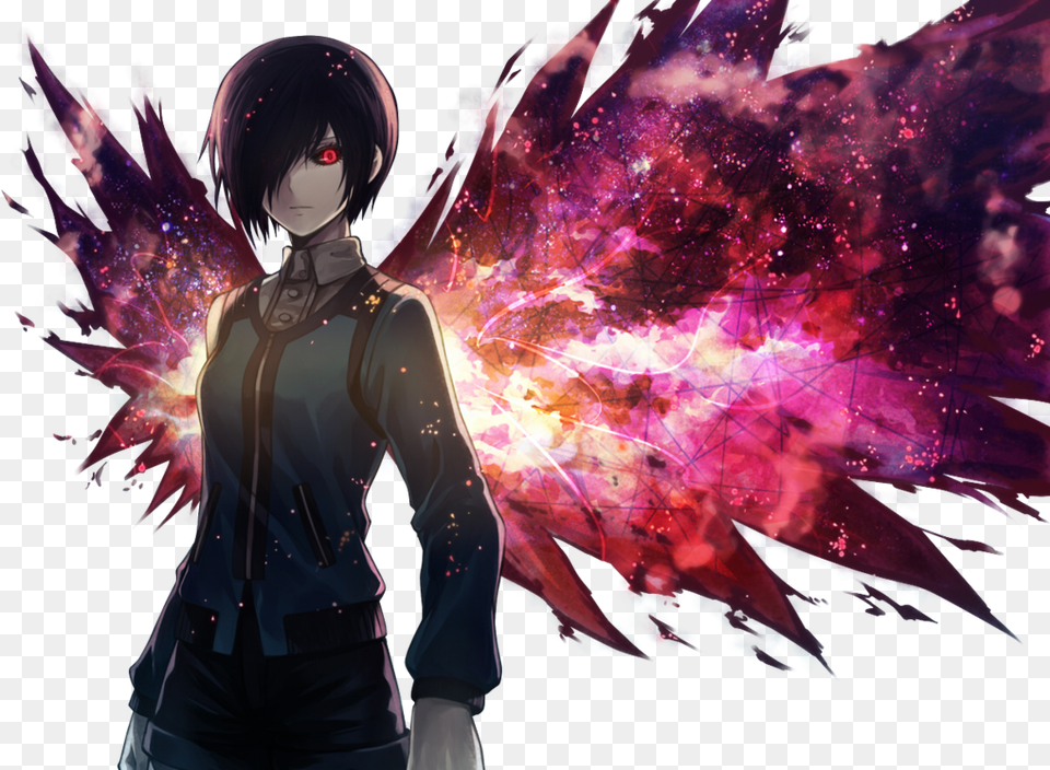 Toukakirishima Touka Kirishima Kirishimatouka Kagune Touka Tokyo Ghoul, Woman, Adult, Person, Female Png Image