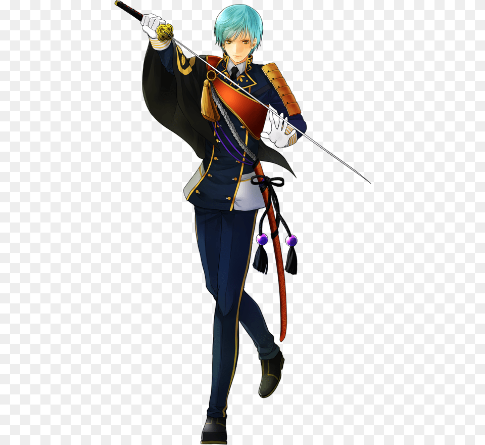 Touken Ranbu Ichigo Hitofuri, Adult, Weapon, Sword, Person Png