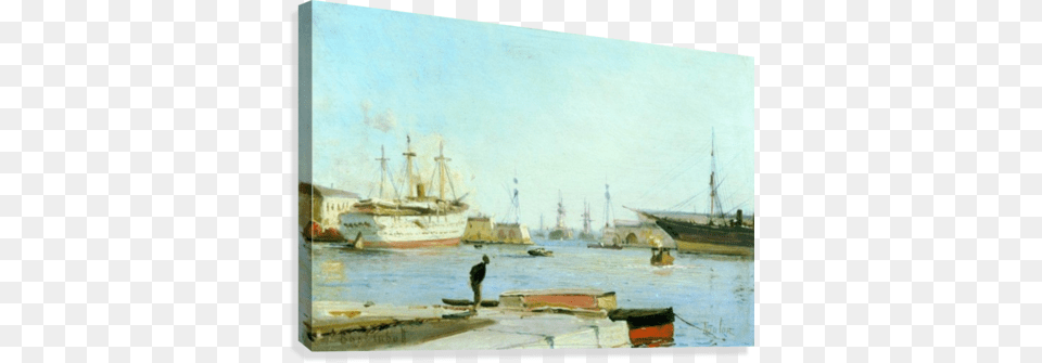 Toulon France Canvas Print Alexey Bogolyubov, Art, Water, Waterfront, Painting Free Transparent Png