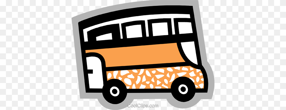 Tour Buses Royalty Vector Clip Art Illustration, Bus, Transportation, Vehicle, Moving Van Free Png Download