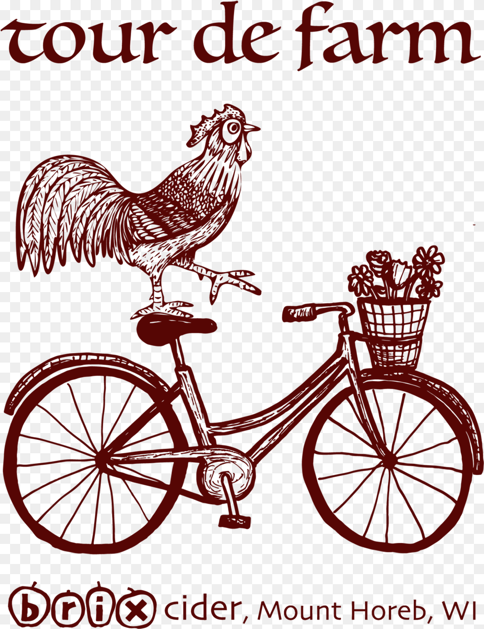 Tour De Farm Bicycle, Animal, Poultry, Bird, Chicken Png
